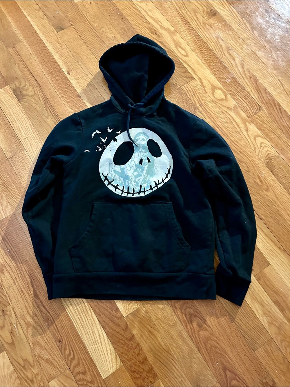Disney The Night Before Christmas Jack Black Hoodie Sz XS